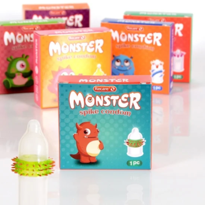 Презервативы Recare Monster с усиками и шариками 1 шт